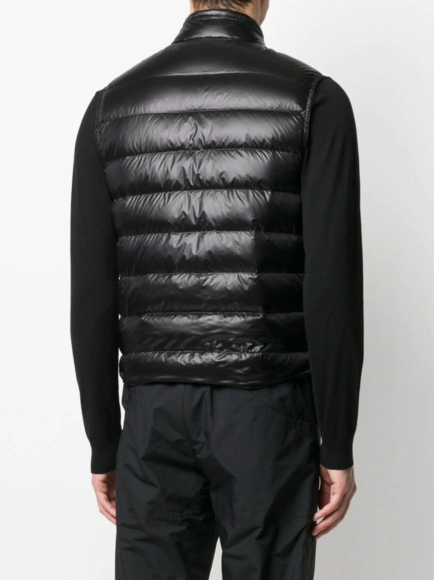 quilted logo gilet