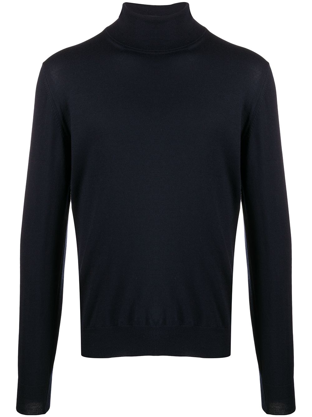 ribbed roll-neck jumper