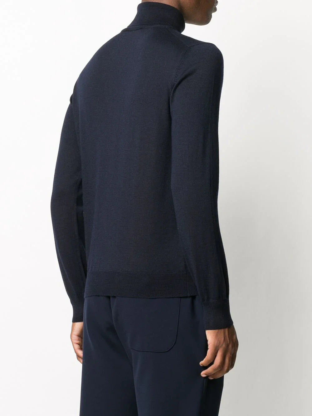 ribbed roll-neck jumper