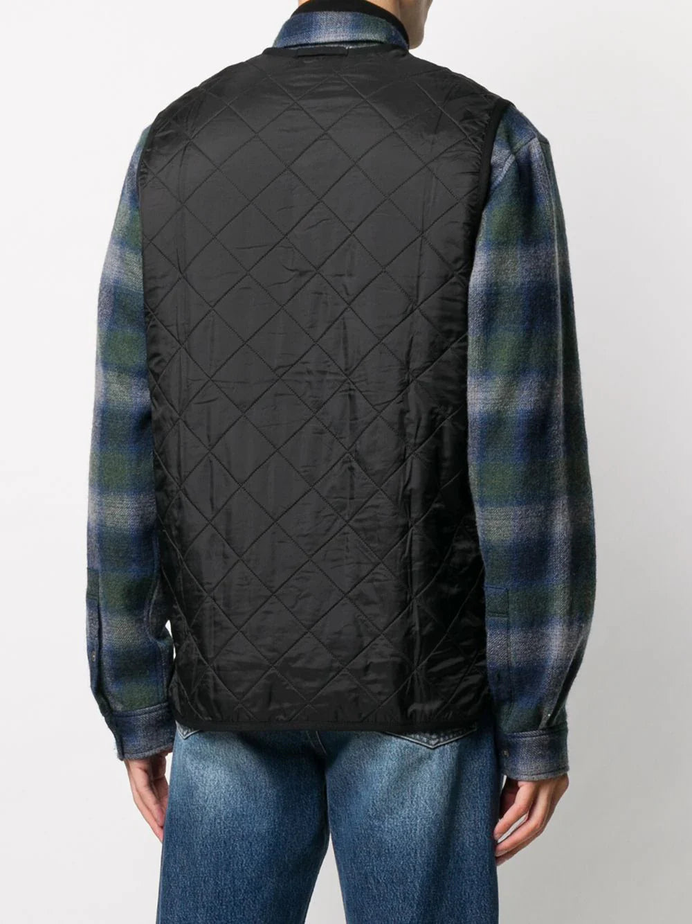 quilted zip-up gilet