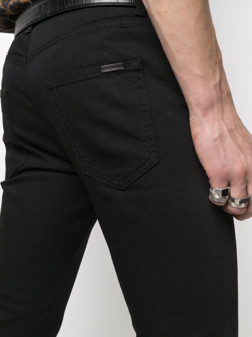 five pocket slim fit jeans by saint laurent - bottegalusso: premier destination for modern luxury menswear