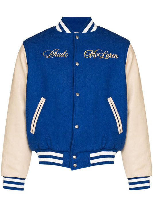 x McLaren varsity bomber jacket