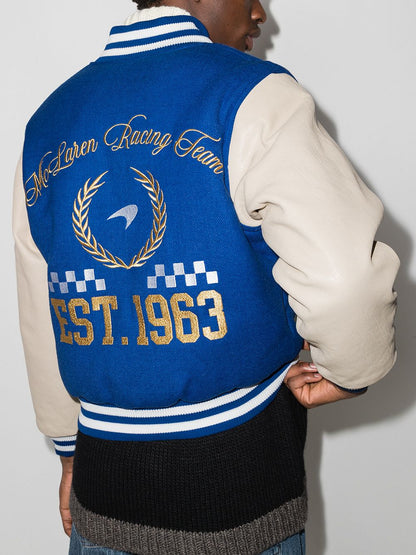 x McLaren varsity bomber jacket