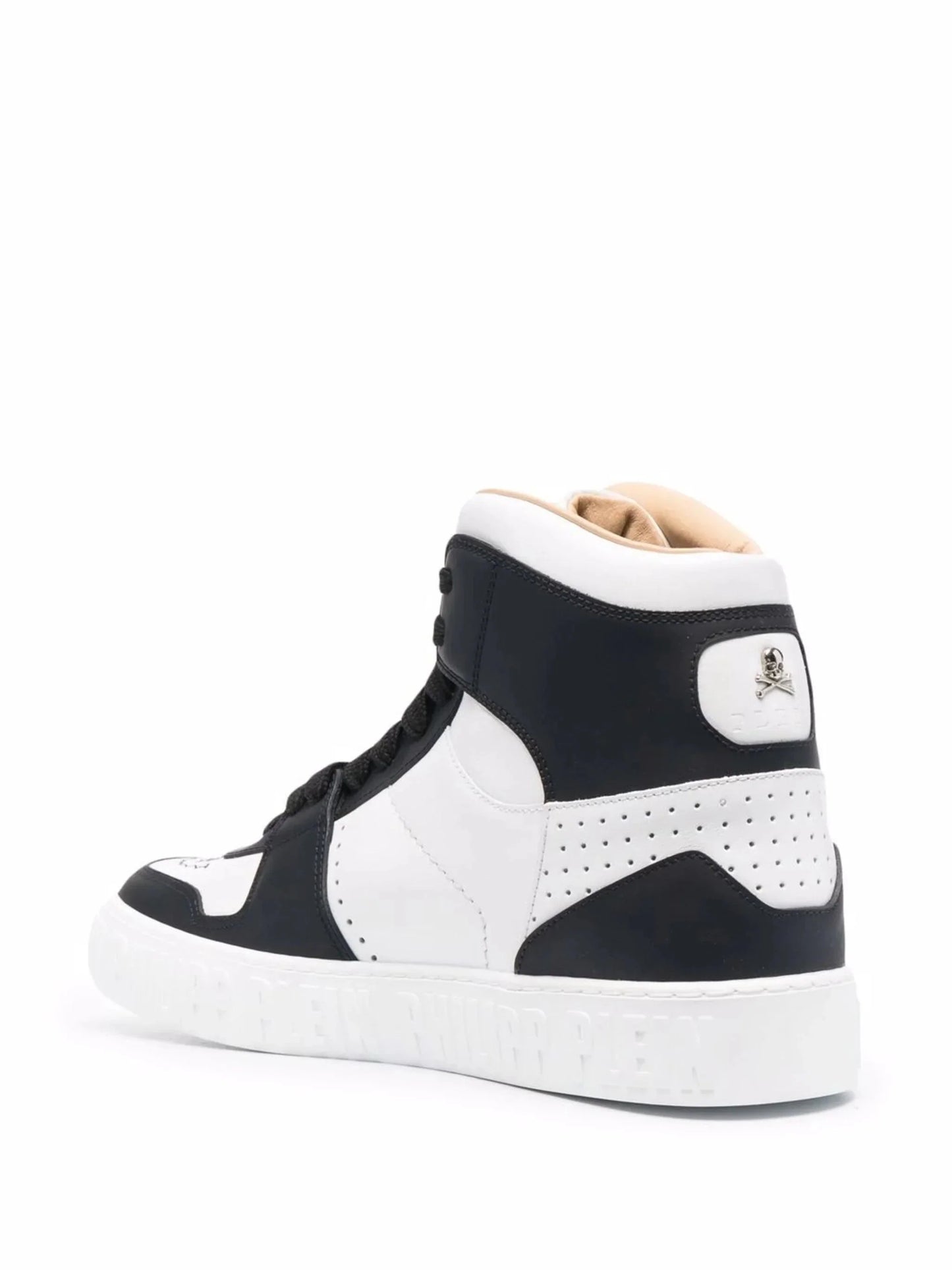 panelled spider print sneakers by philipp plein - bottegalusso: premier destination for modern luxury menswear