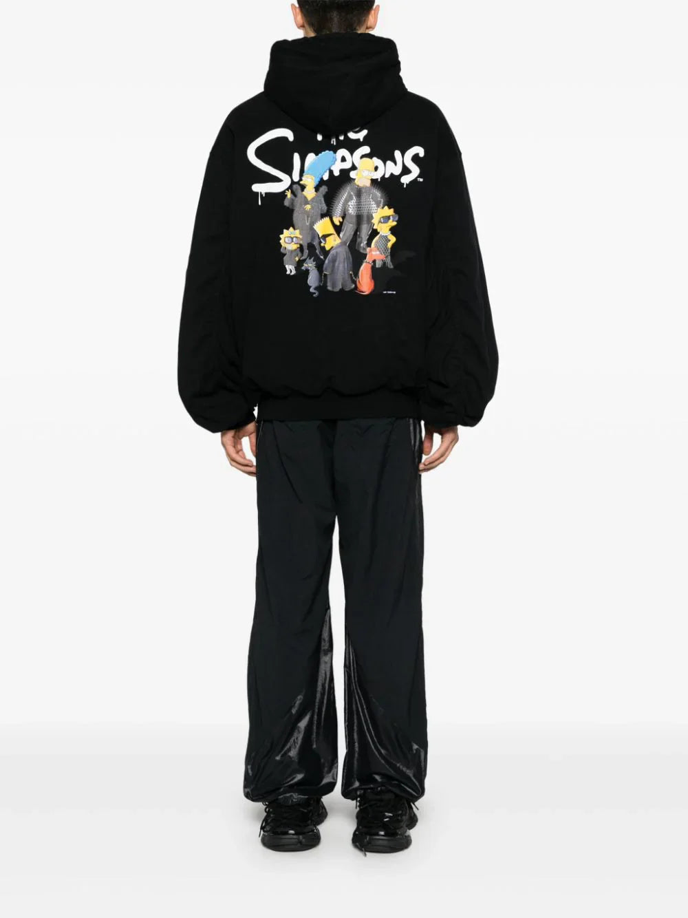 x the simpsons logo-print hooded jacket