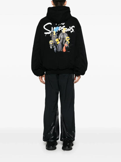 x The Simpsons logo-print hooded jacket