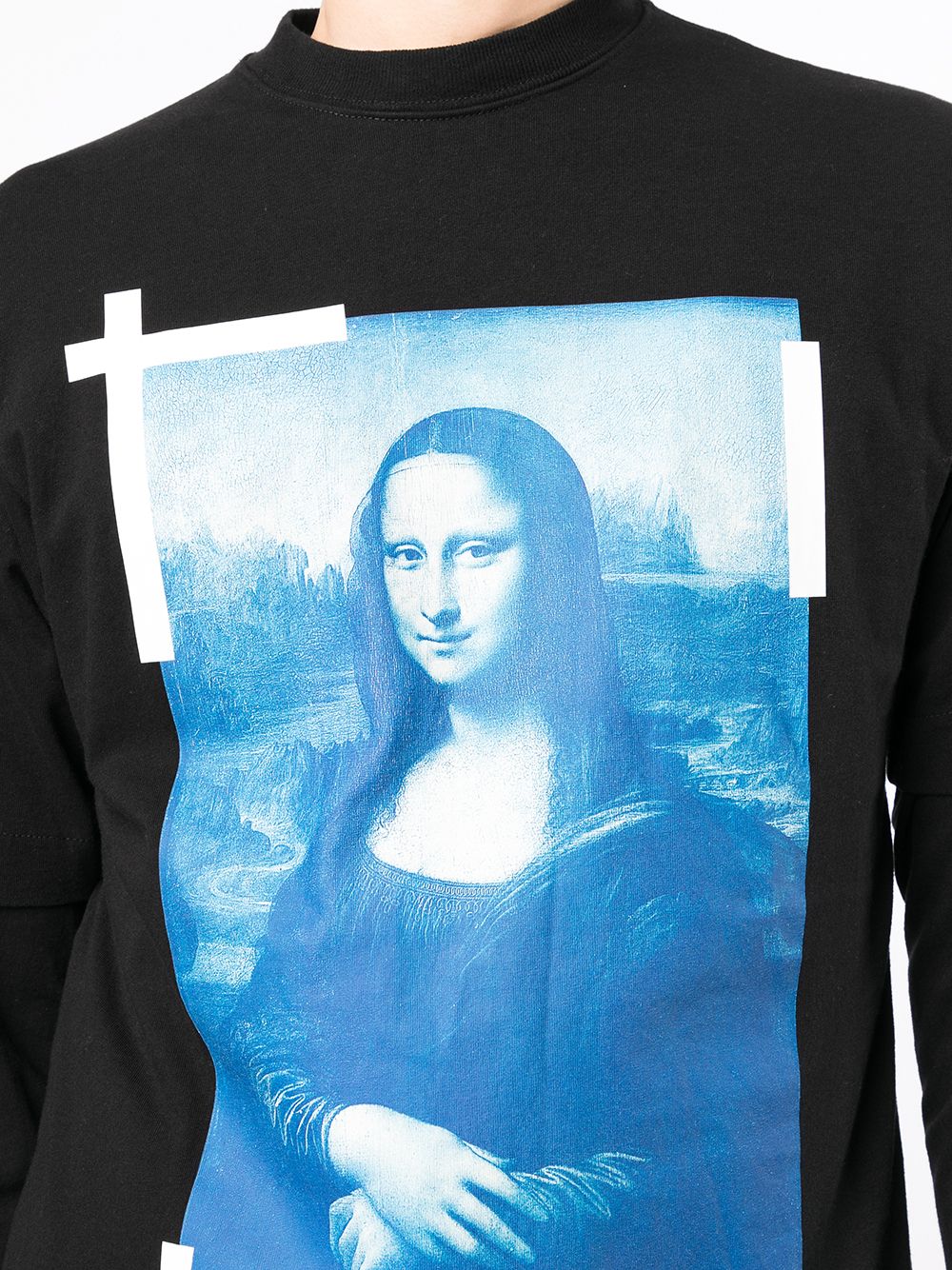 monalisa print long-sleeve t-shirt