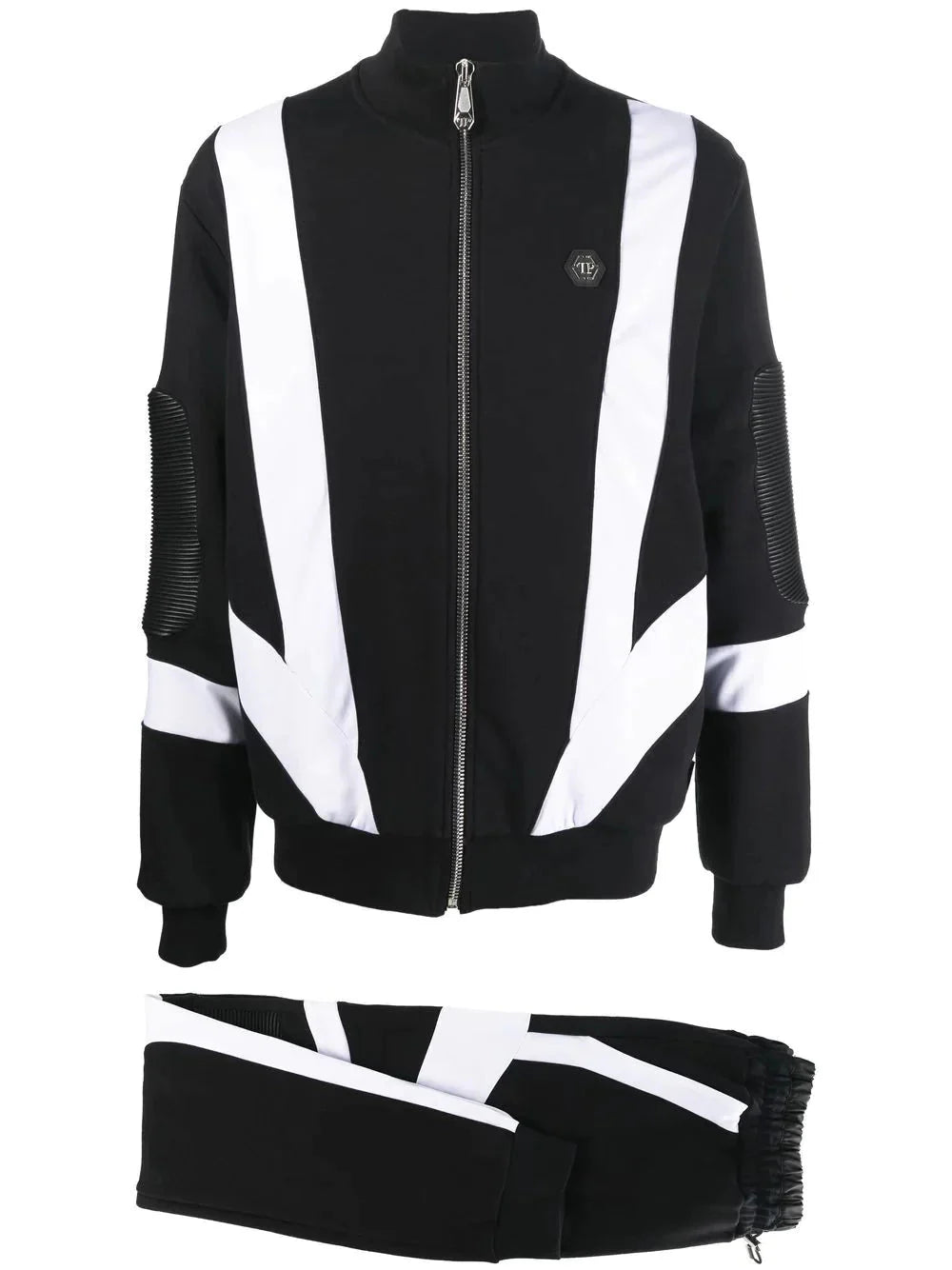 panelled tracksuit set by philipp plein - bottegalusso: premier destination for modern luxury menswear