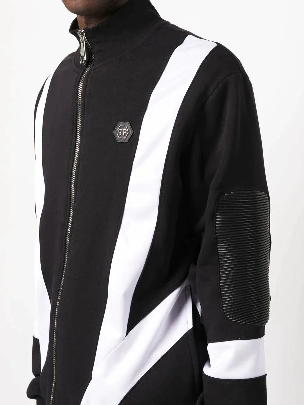 panelled tracksuit set by philipp plein - bottegalusso: premier destination for modern luxury menswear