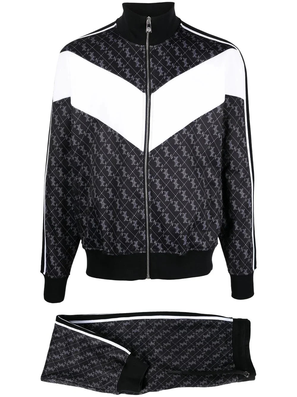 monogram print tracksuit by billionaire - bottegalusso: premier destination for modern luxury menswear