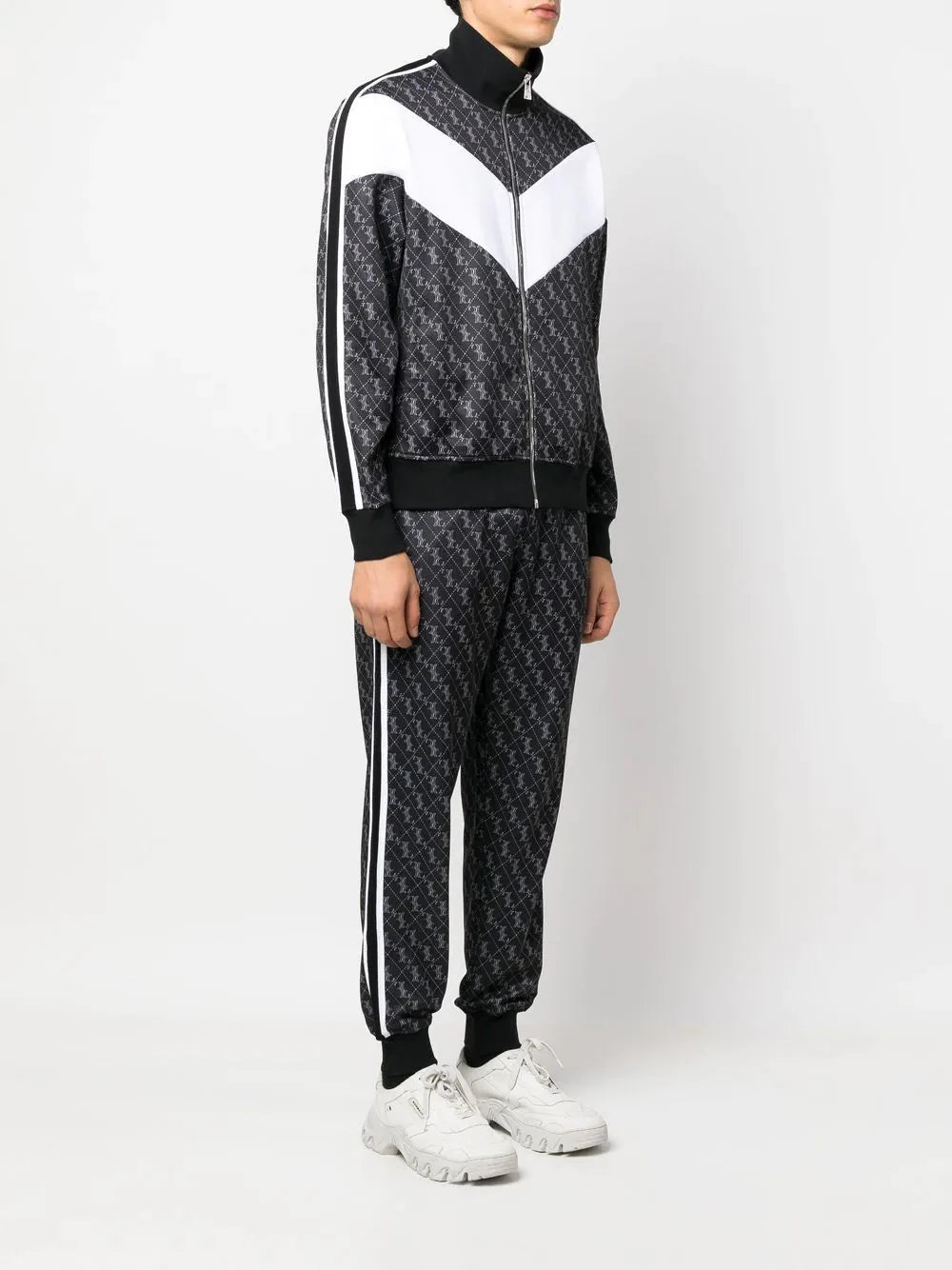 monogram print tracksuit by billionaire - bottegalusso: premier destination for modern luxury menswear