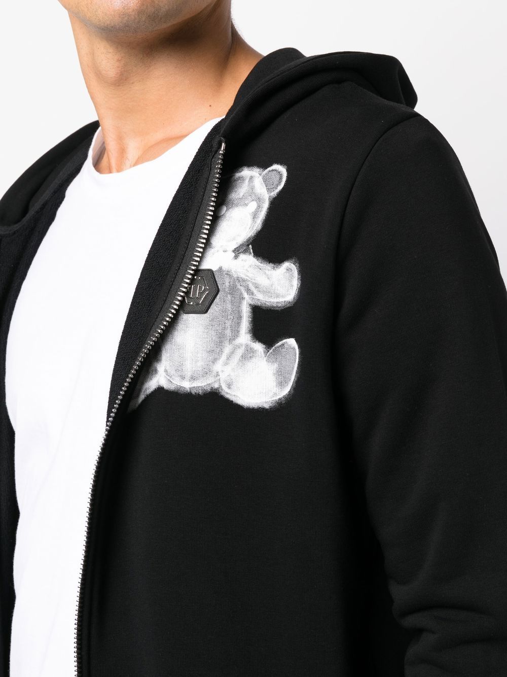 teddy print hooded tracksuit by philipp plein - bottegalusso: premier destination for modern luxury menswear