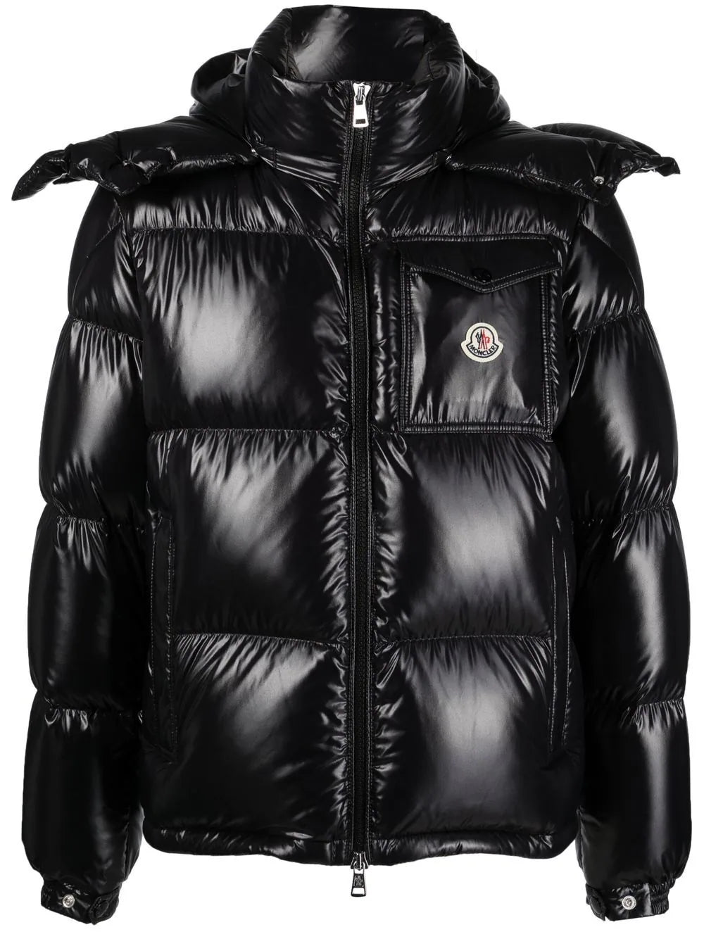 high-shine padded jacket