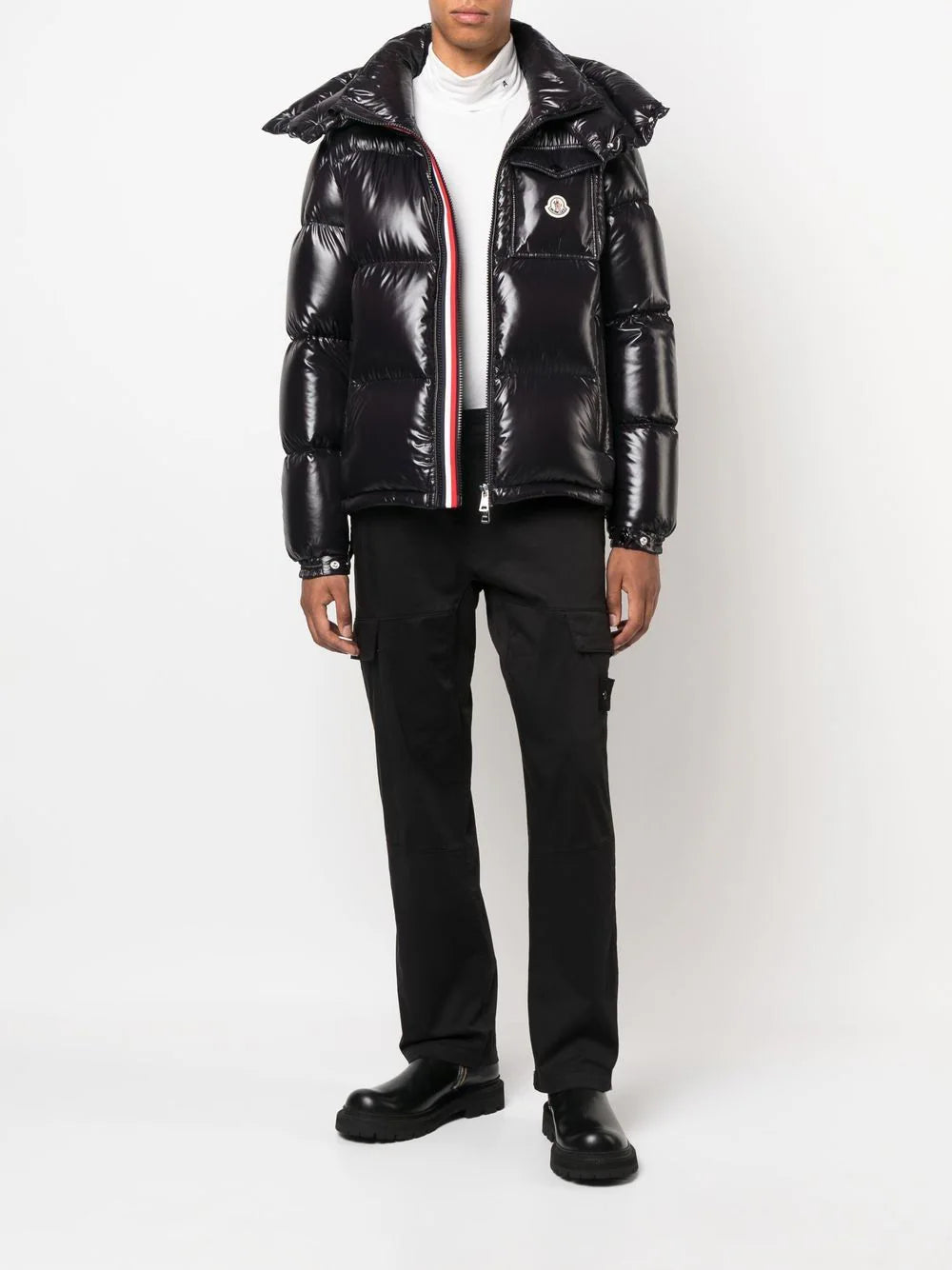 high-shine padded jacket