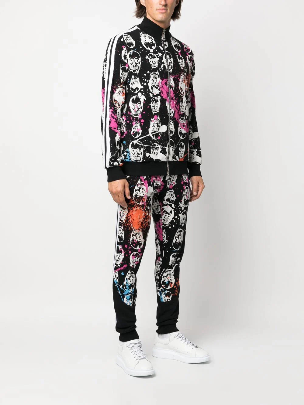 skull print tracksuit by philipp plein - bottegalusso: premier destination for modern luxury menswear