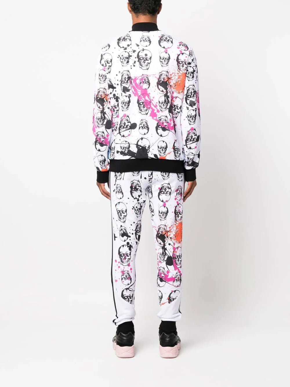 skull print tracksuit set by philipp plein - bottegalusso: premier destination for modern luxury menswear