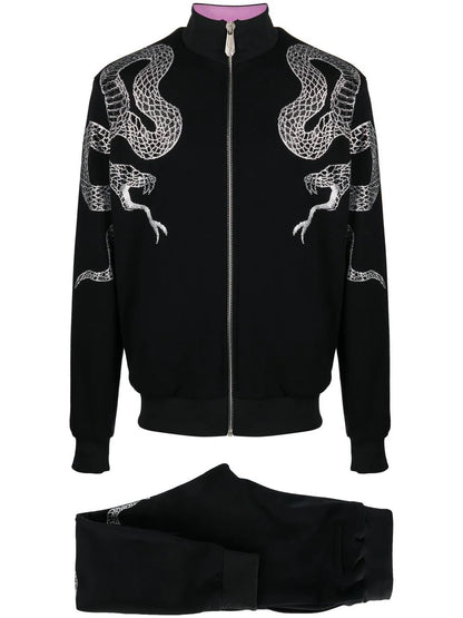 Crystal snake track suit