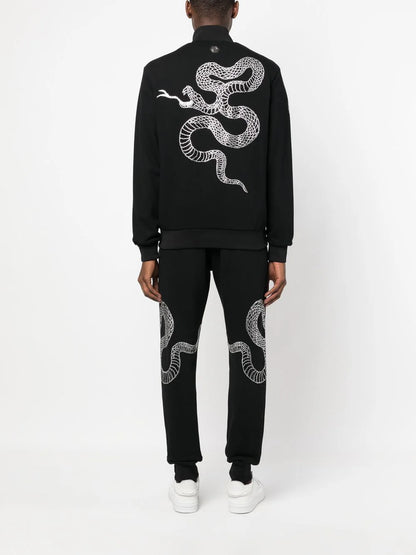 Crystal snake track suit