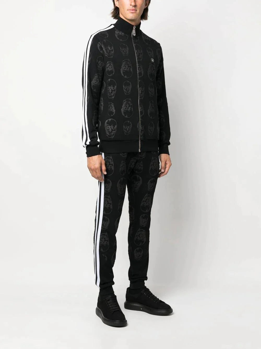 skull print tracksuit set by philipp plein - bottegalusso: premier destination for modern luxury menswear