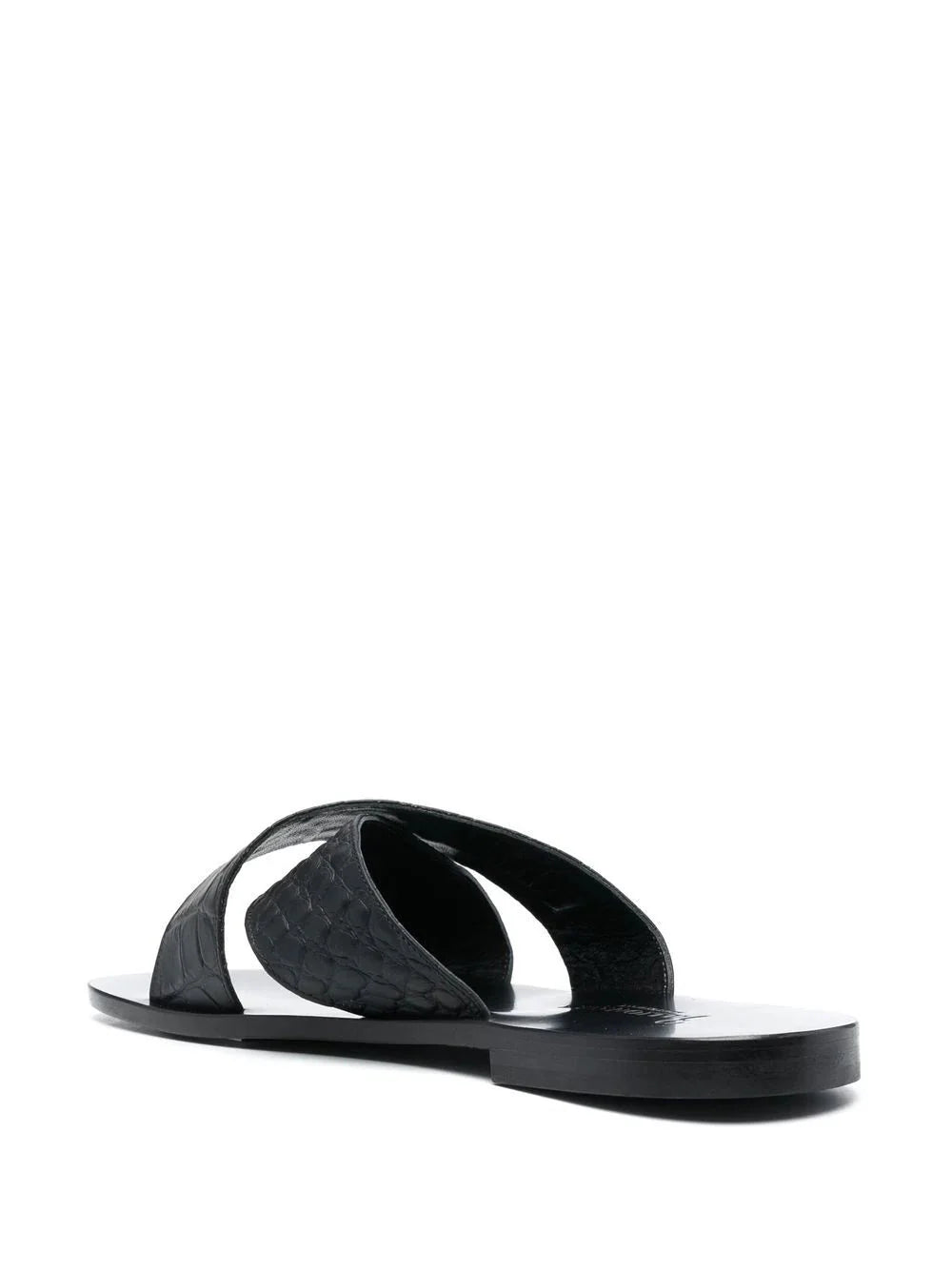 leather twist slides