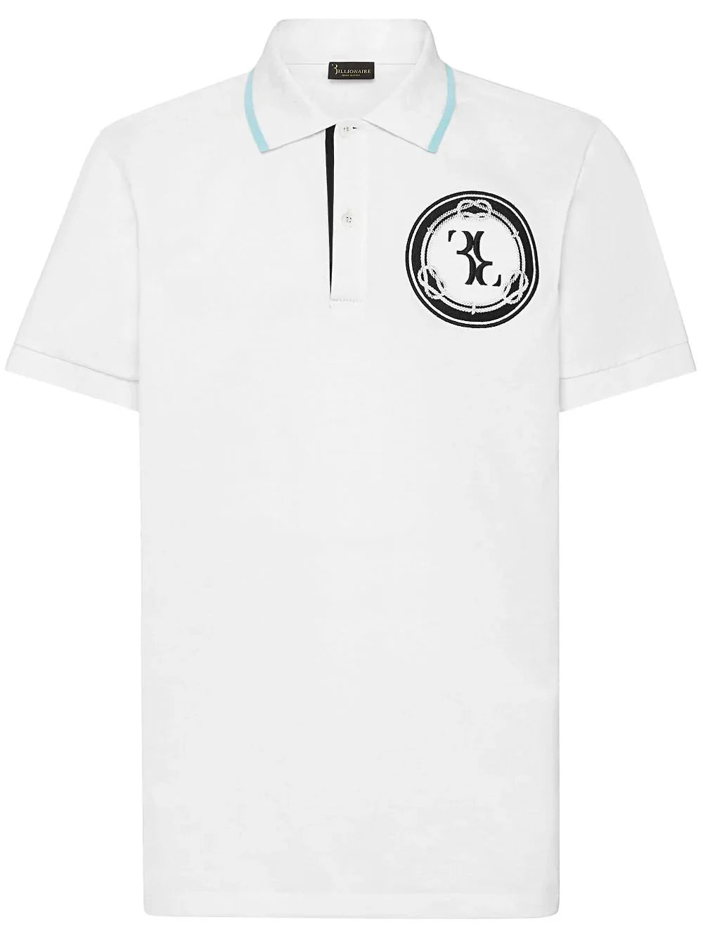 logo-patch polo shirt