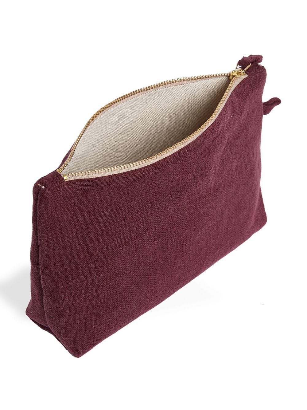 linen travel pochette