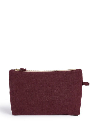 Linen travel pochette