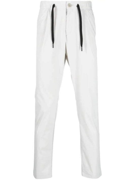 Drawstring-waist cropped trousers