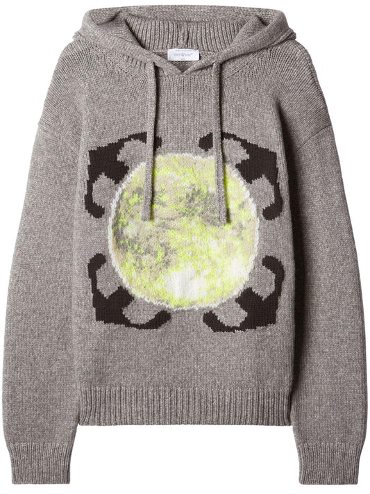 Arrows Motif Wool Hoodie by Off-White - bottegalusso: Premier Destination for Modern Luxury Menswear