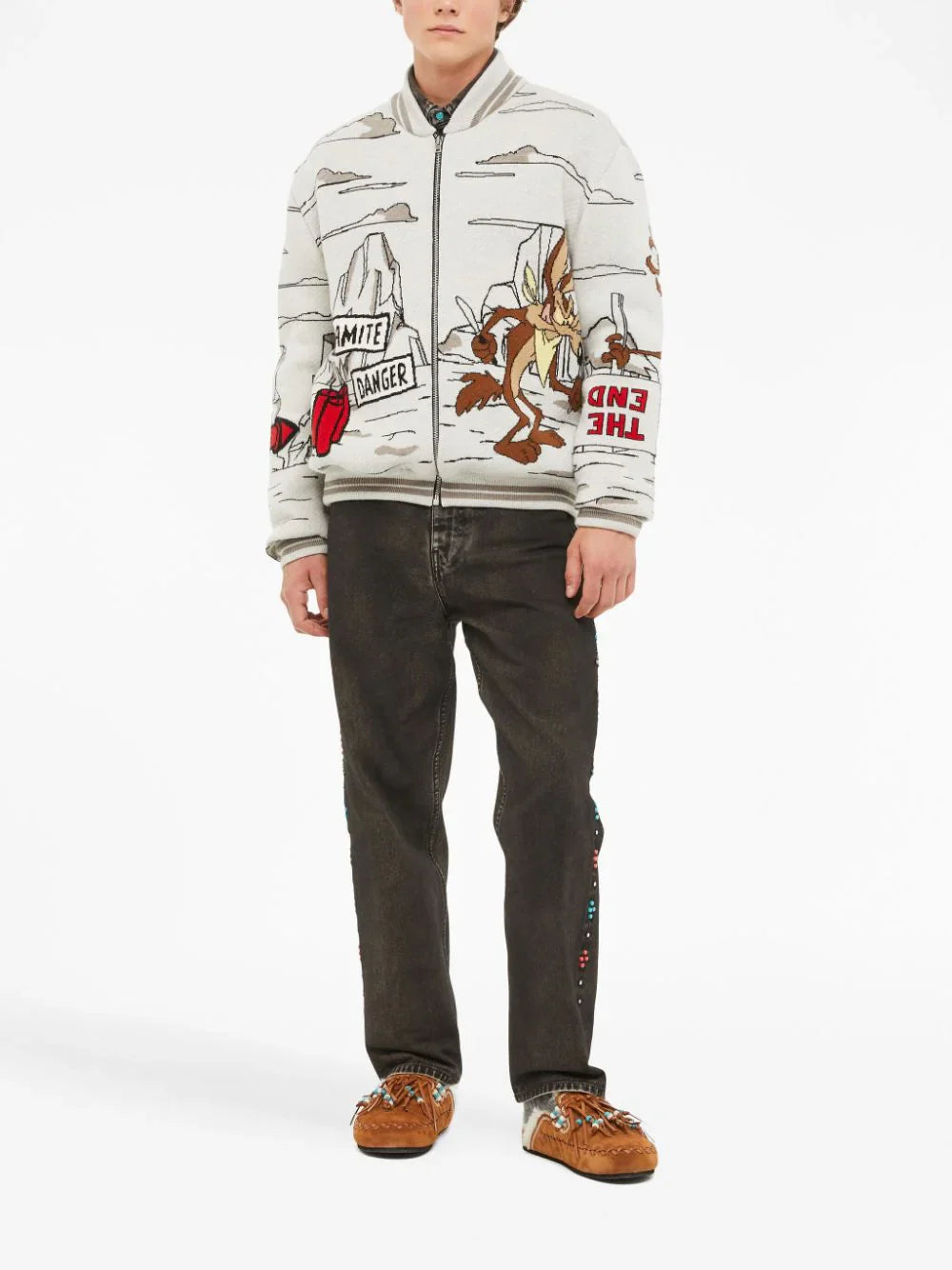 race to the south pole jacquard bomber jacket