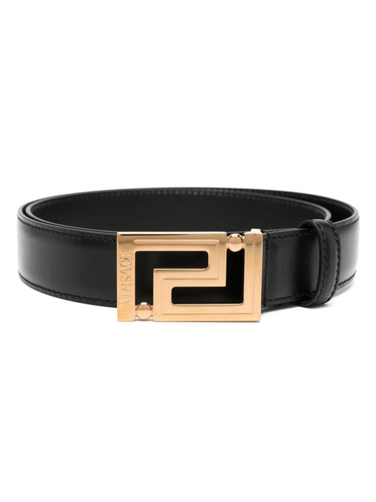 Greca Goddess Leather Belt by Versace - bottegalusso: Premier Destination for Modern Luxury Menswear