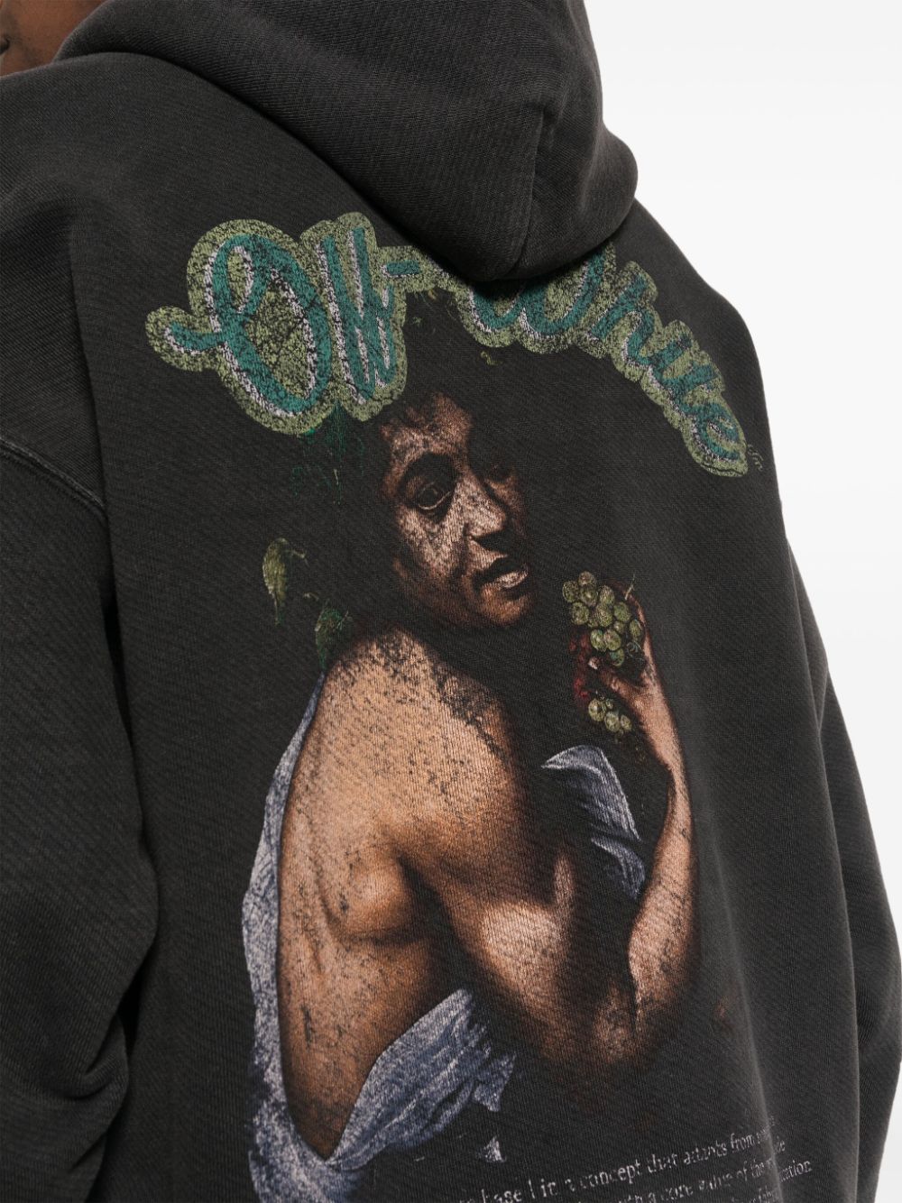 bacchus skate graphic-print hoodie