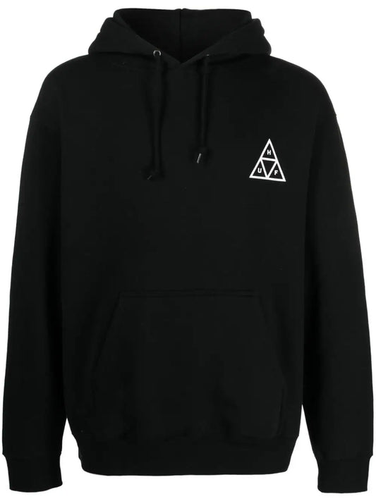 Logo-print drawstring hoodie