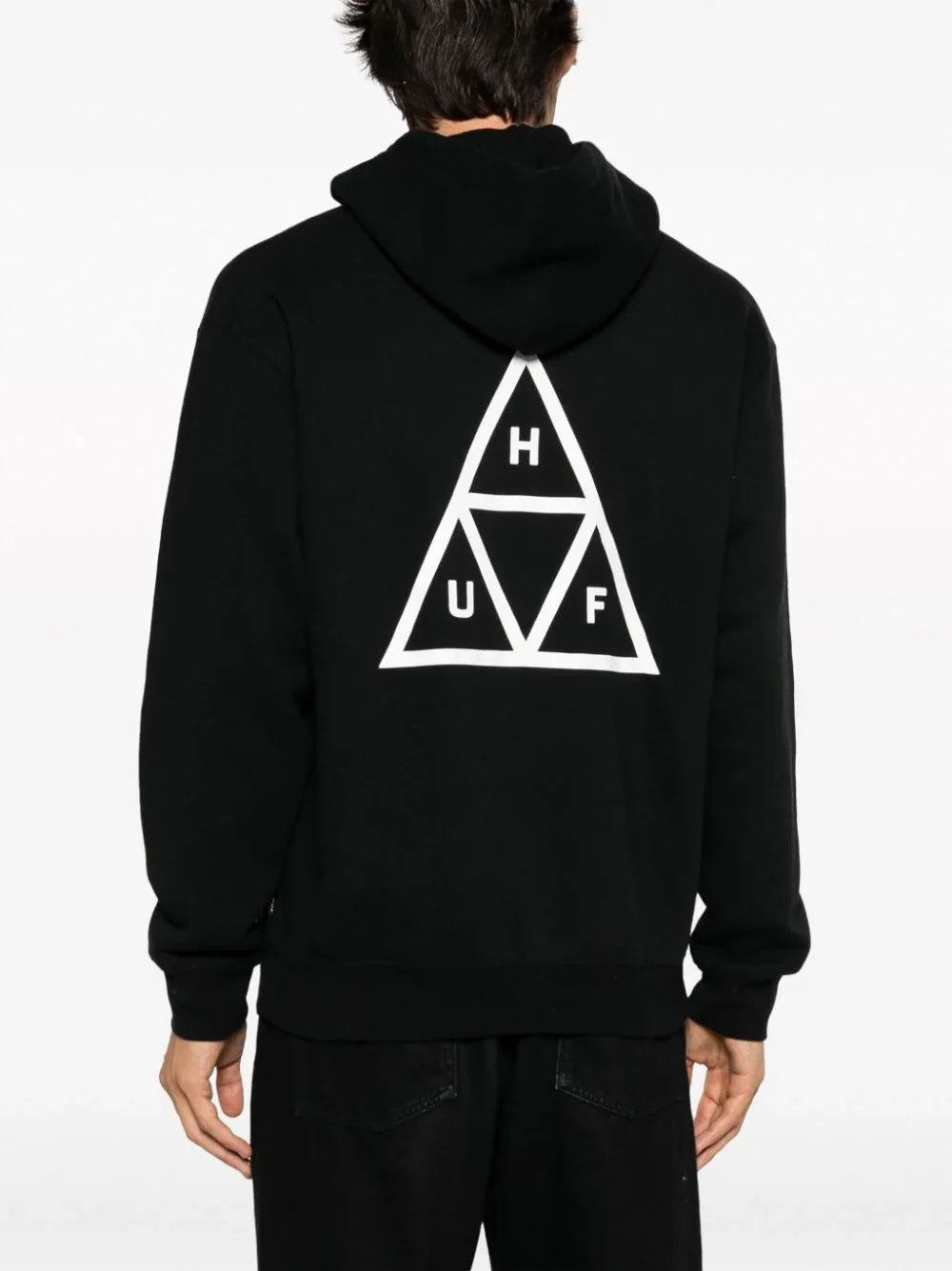 logo-print drawstring hoodie