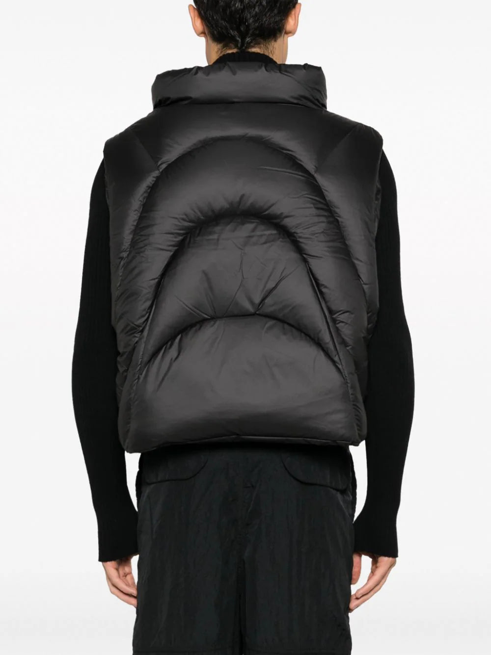 high-neck gilet