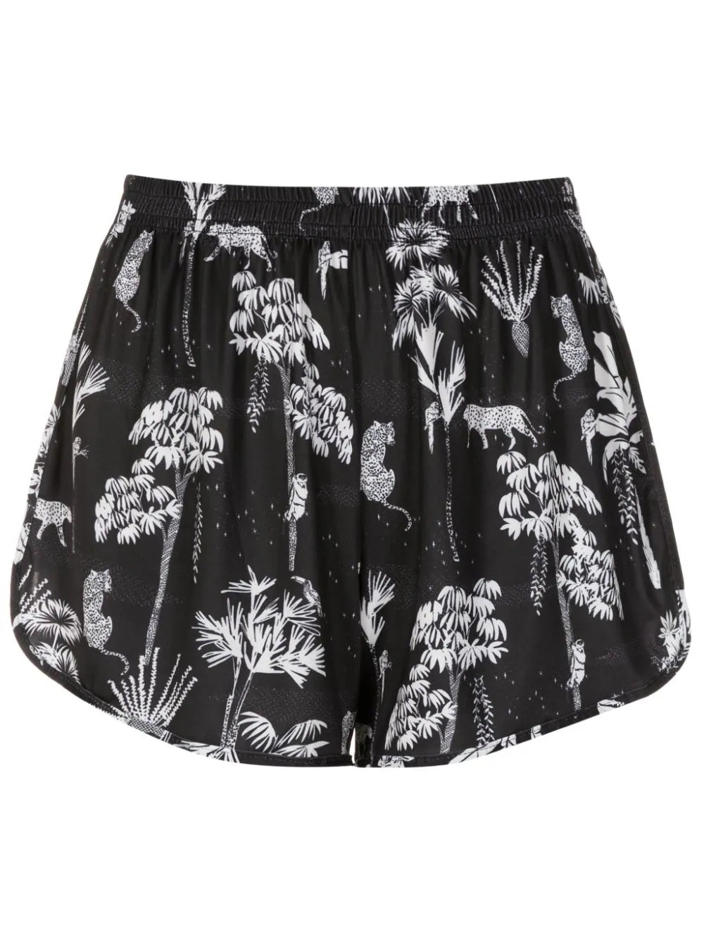 lee botanical-print mini shorts