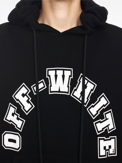 Football Print Cotton Hoodie by Off-White - bottegalusso: Premier Destination for Modern Luxury Menswear