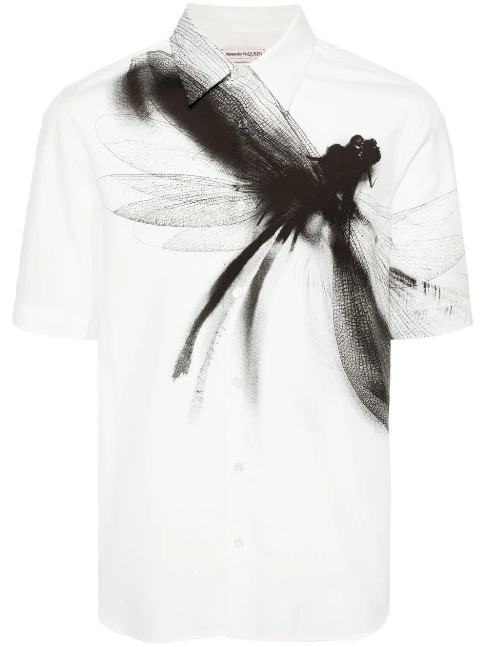 dragonfly-print shirt