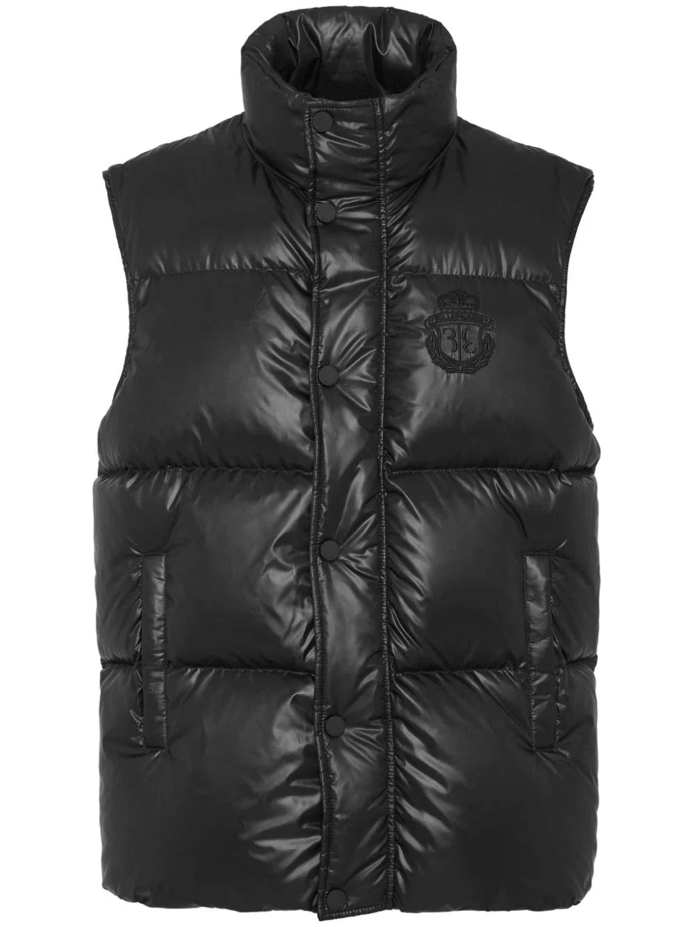 logo-embroidered padded gilet