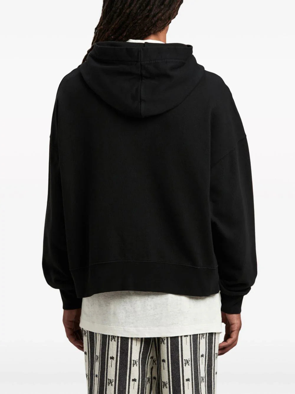 logo-print cotton hoodie