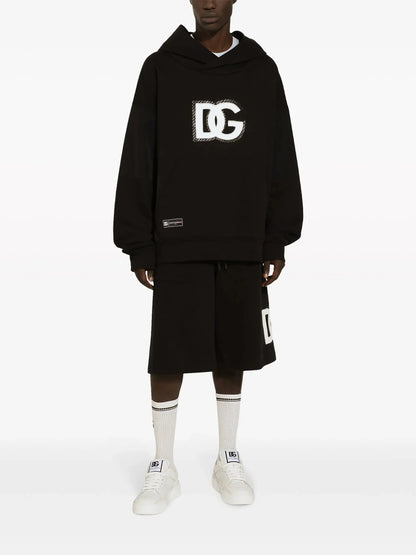 Logo Appliqué Jersey Hoodie by Dolce & Gabbana - bottegalusso: Premier Destination for Modern Luxury Menswear