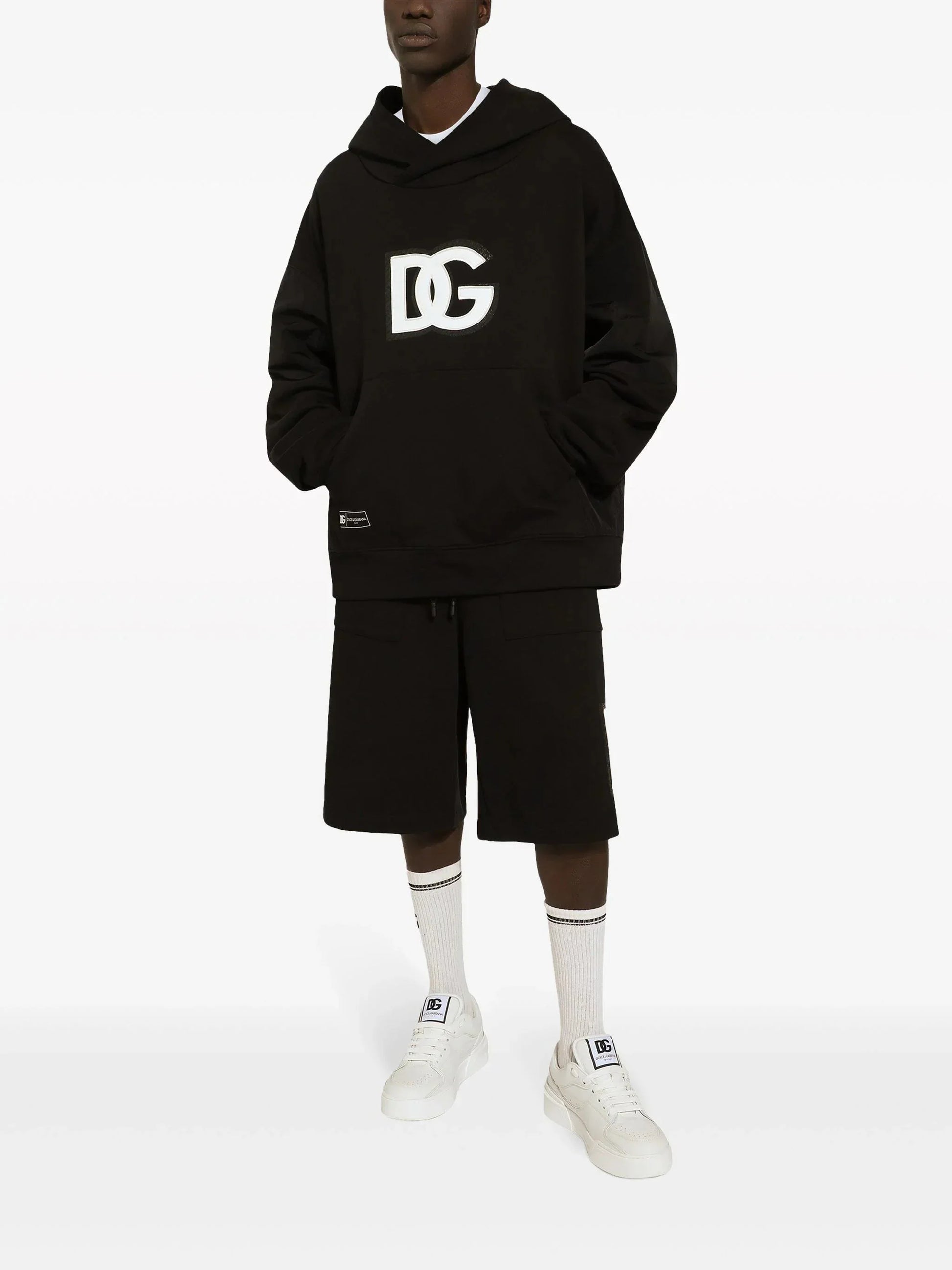 Logo Appliqué Jersey Hoodie by Dolce & Gabbana - bottegalusso: Premier Destination for Modern Luxury Menswear