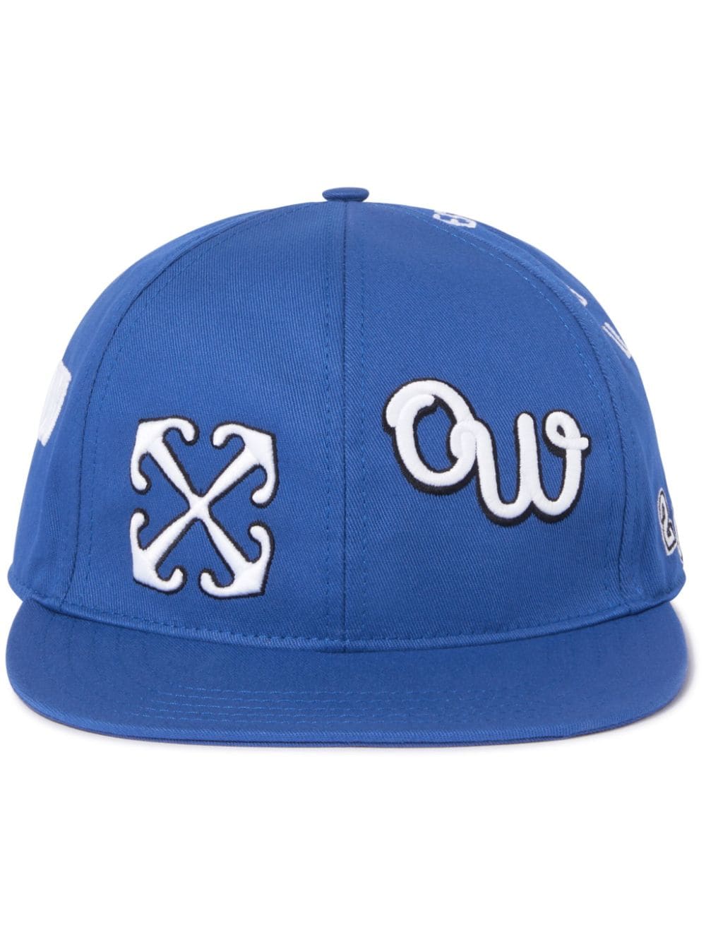 boxy arrow-embroidered baseball cap