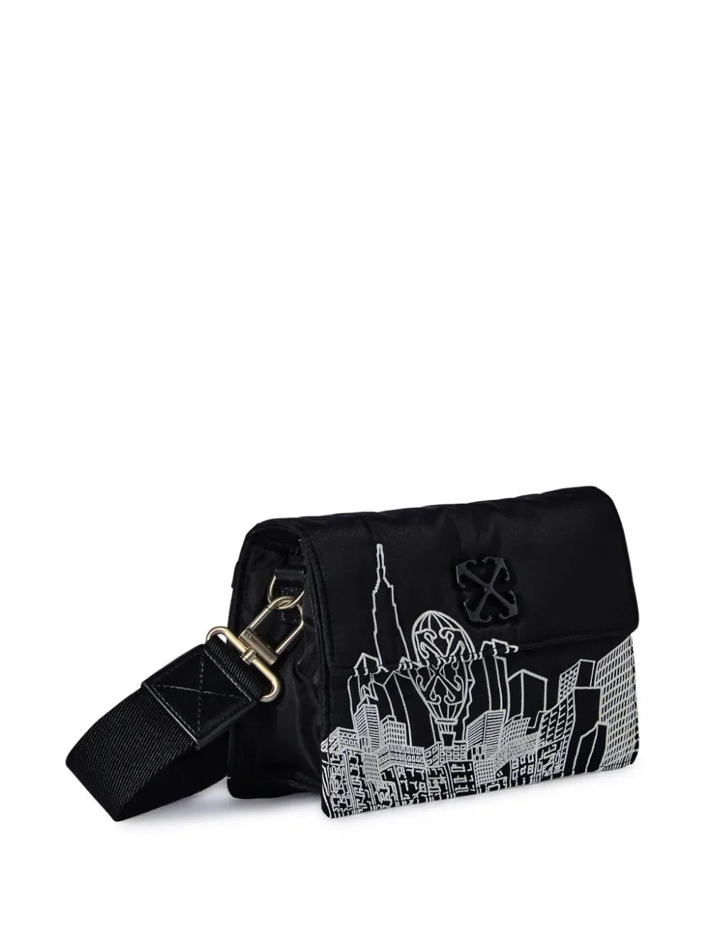 soft jitney 1.4 ny skyline arrow-plaque shoulder bag