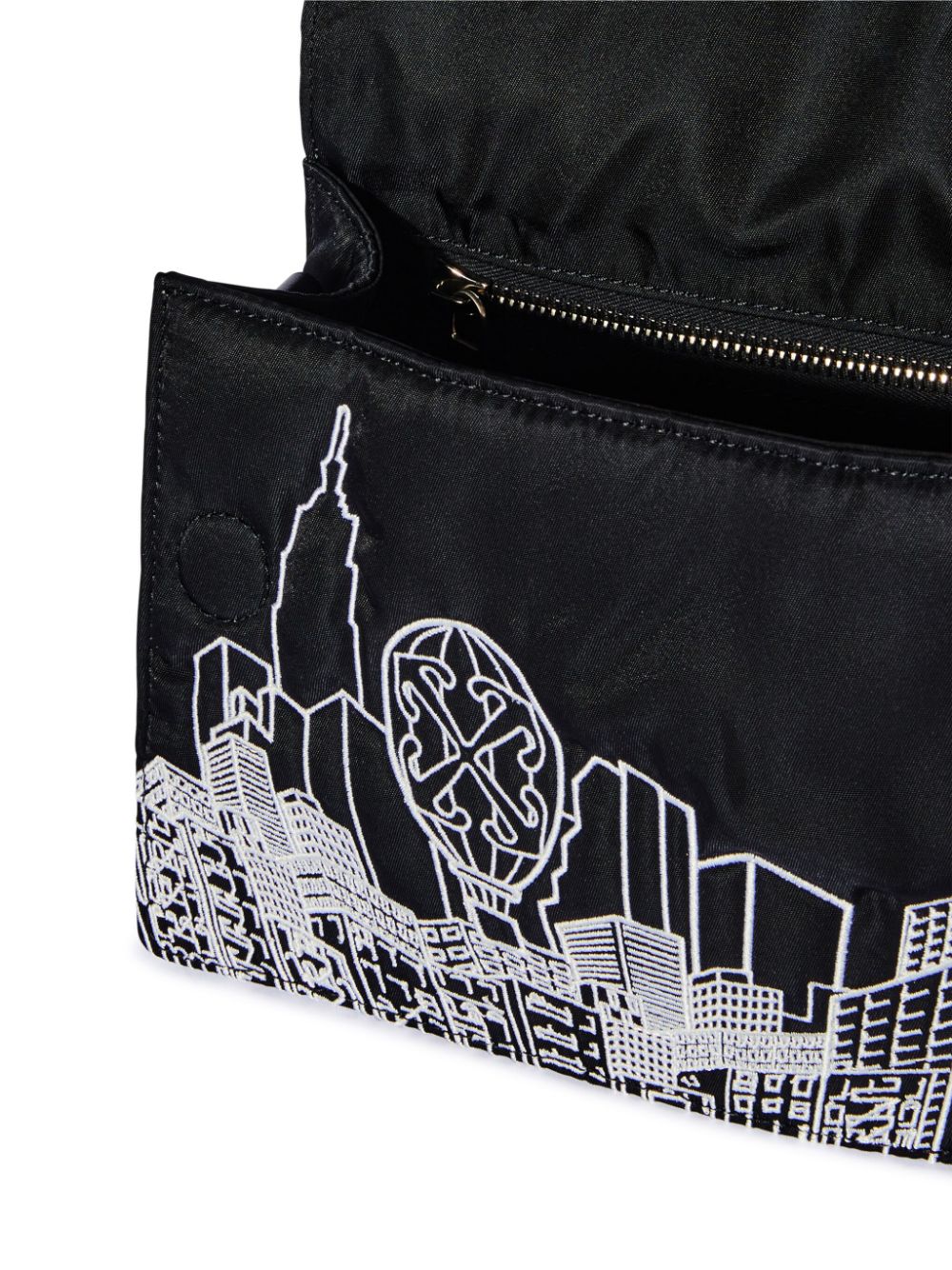 soft jitney 1.4 ny skyline arrow-plaque shoulder bag