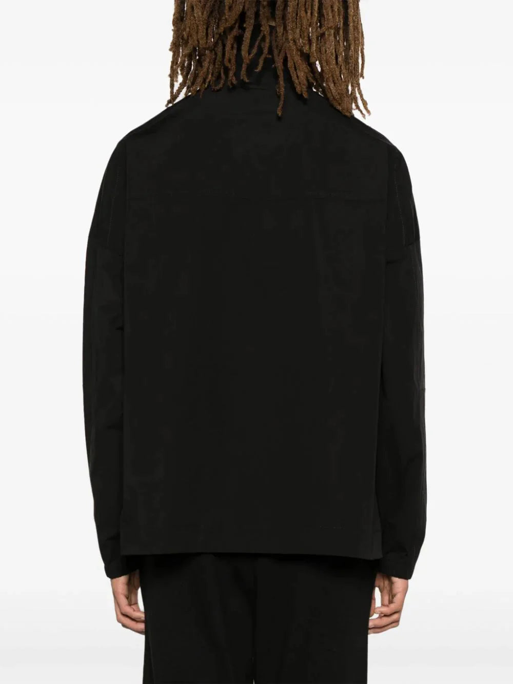 poplin half-zip jacket