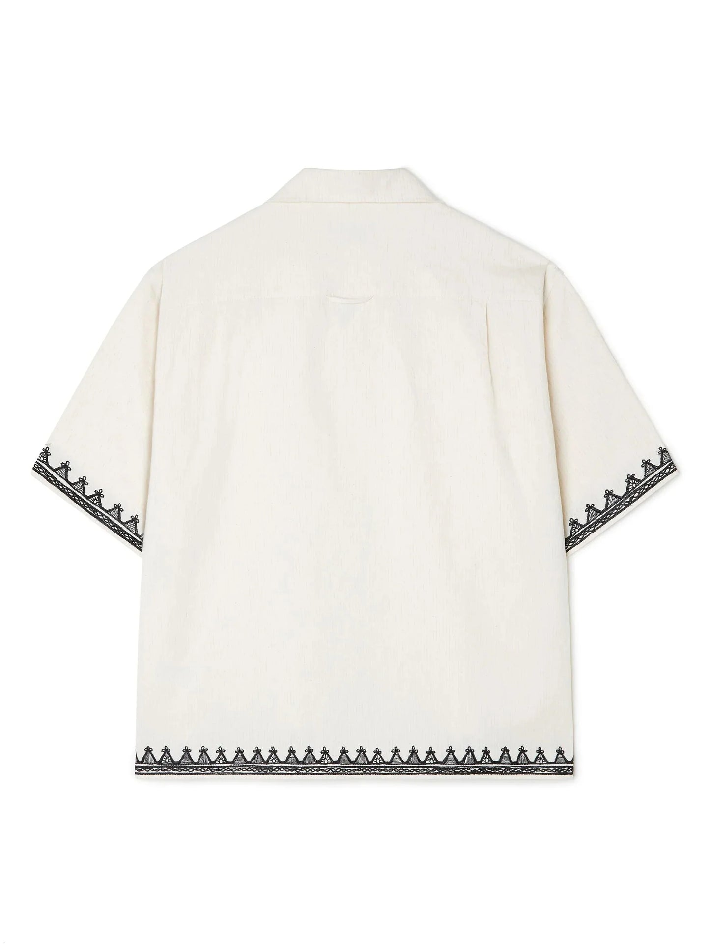 akasha embroidered edge shirt