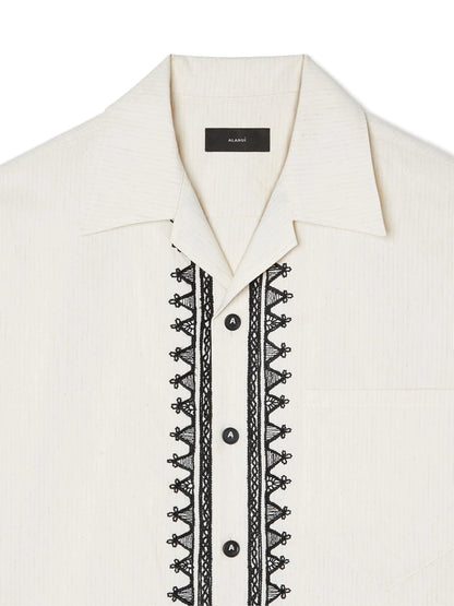 Akasha Embroidered Edge Shirt