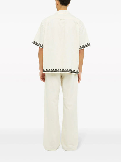 Akasha Embroidered Edge Shirt