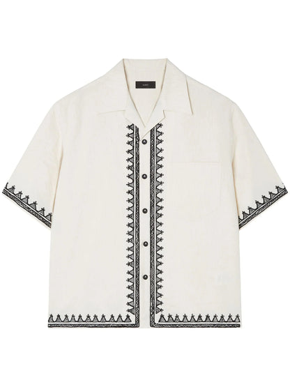 Akasha Embroidered Edge Shirt